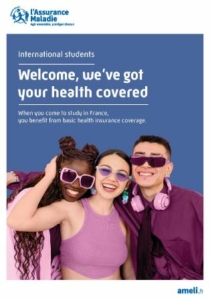 Flyer étudiants internationaux en anglais.