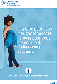 Grippe - flyer pour femmes enceintes